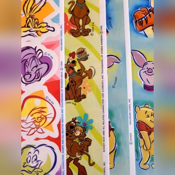 VINTAGE STICKER LOT 1990'S~ HALLMARK DISNEY ~ HANNAH BARBARA ~ WARNER BROTHERS ~ - Picture 4 of 4